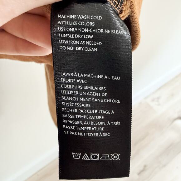 BDG Urban Outfitters Fuzzy Cropped 1/4 Zip Jacket with Hood Teddy Brown Size XS - Picture 5 of 6